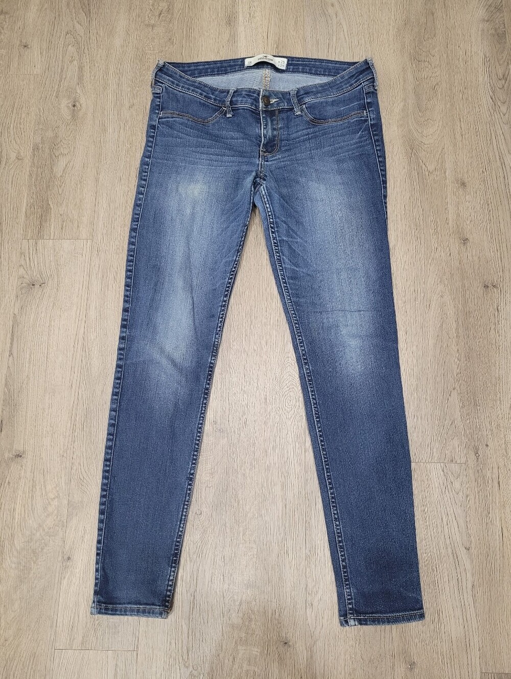 Hollister Blue Denim Skinny Jeans Size: W29 L29